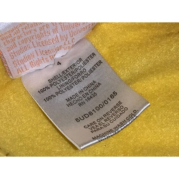 Minion Despicable Me hooded Costume Vest Size 4 - Picture 6 of 9